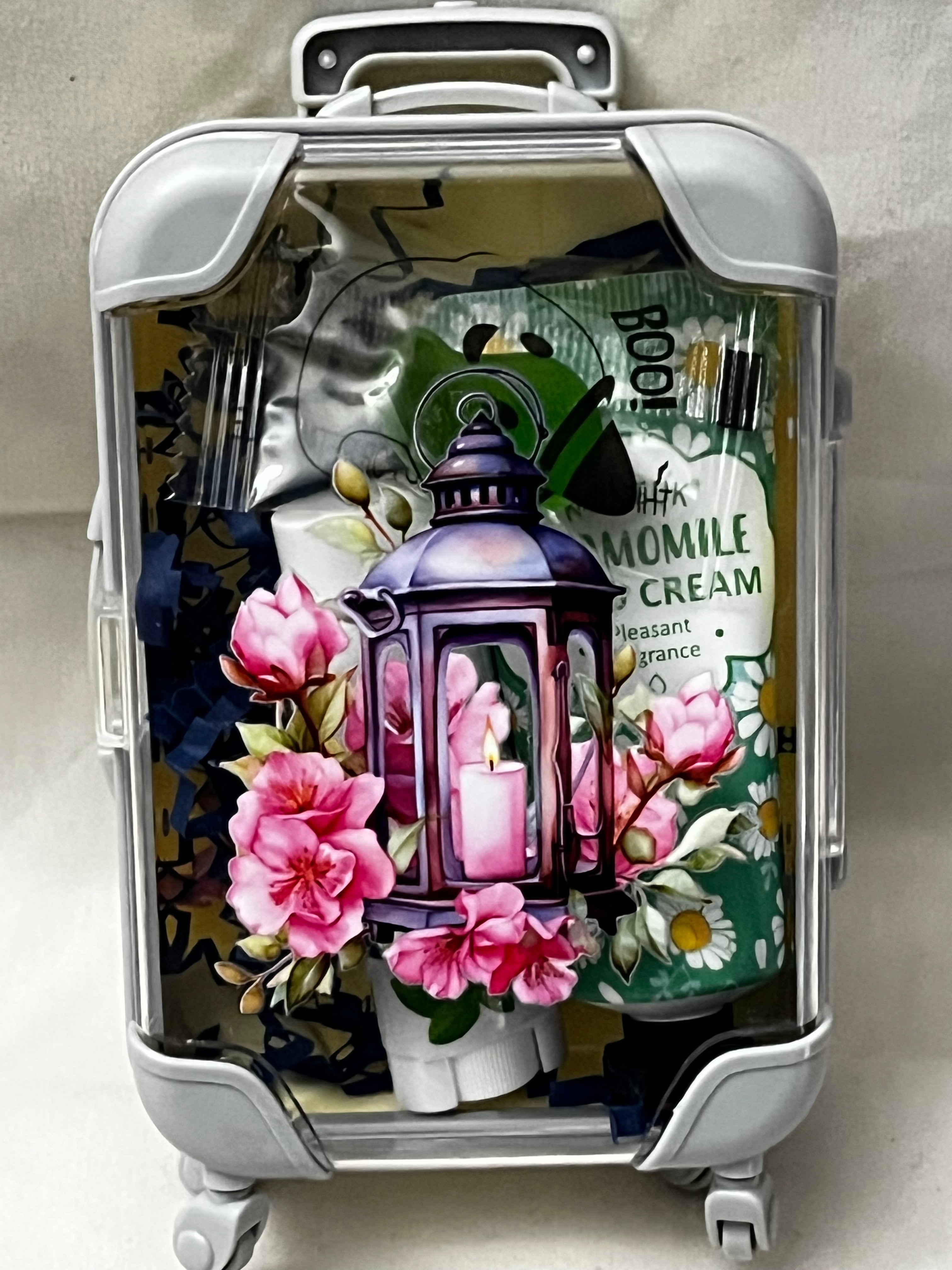 Custom Miniature Travel Suitcase Trolley with Wheels & Retractable Handle