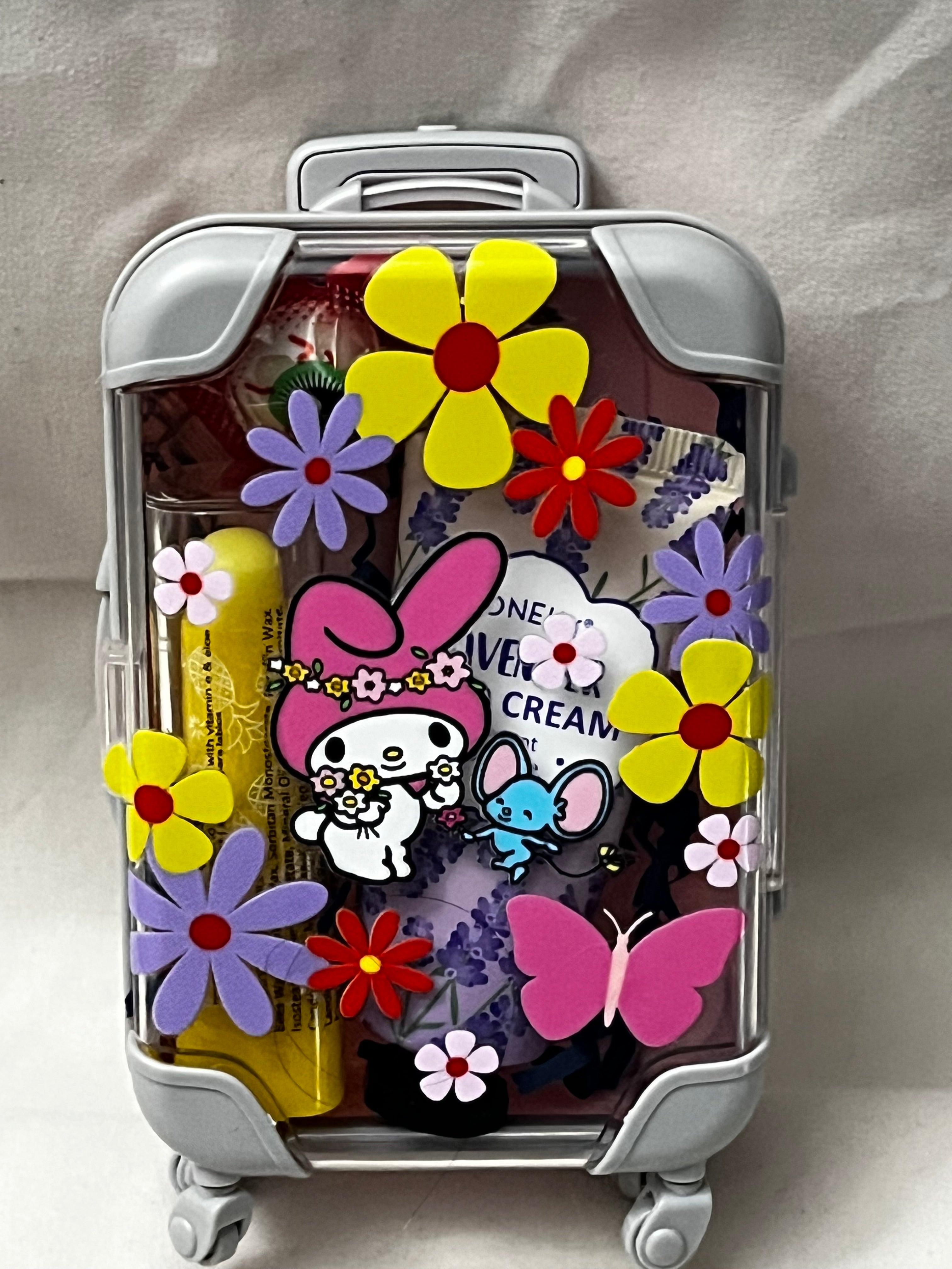 Custom Miniature Travel Suitcase Trolley with Wheels & Retractable Handle