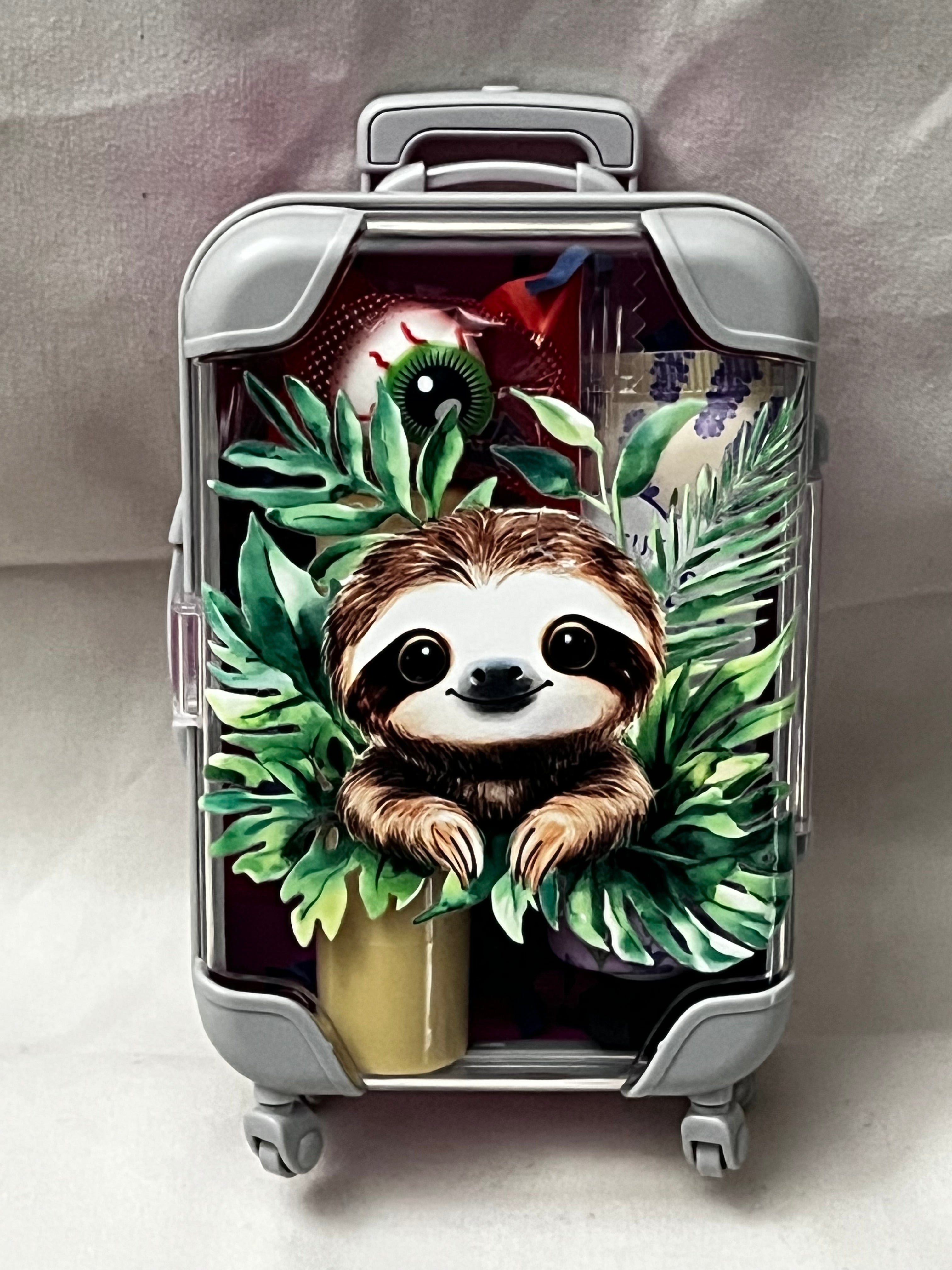 Custom Miniature Travel Suitcase Trolley with Wheels & Retractable Handle