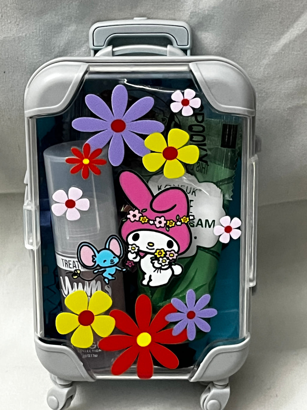 Custom Miniature Travel Suitcase Trolley with Wheels & Retractable Handle