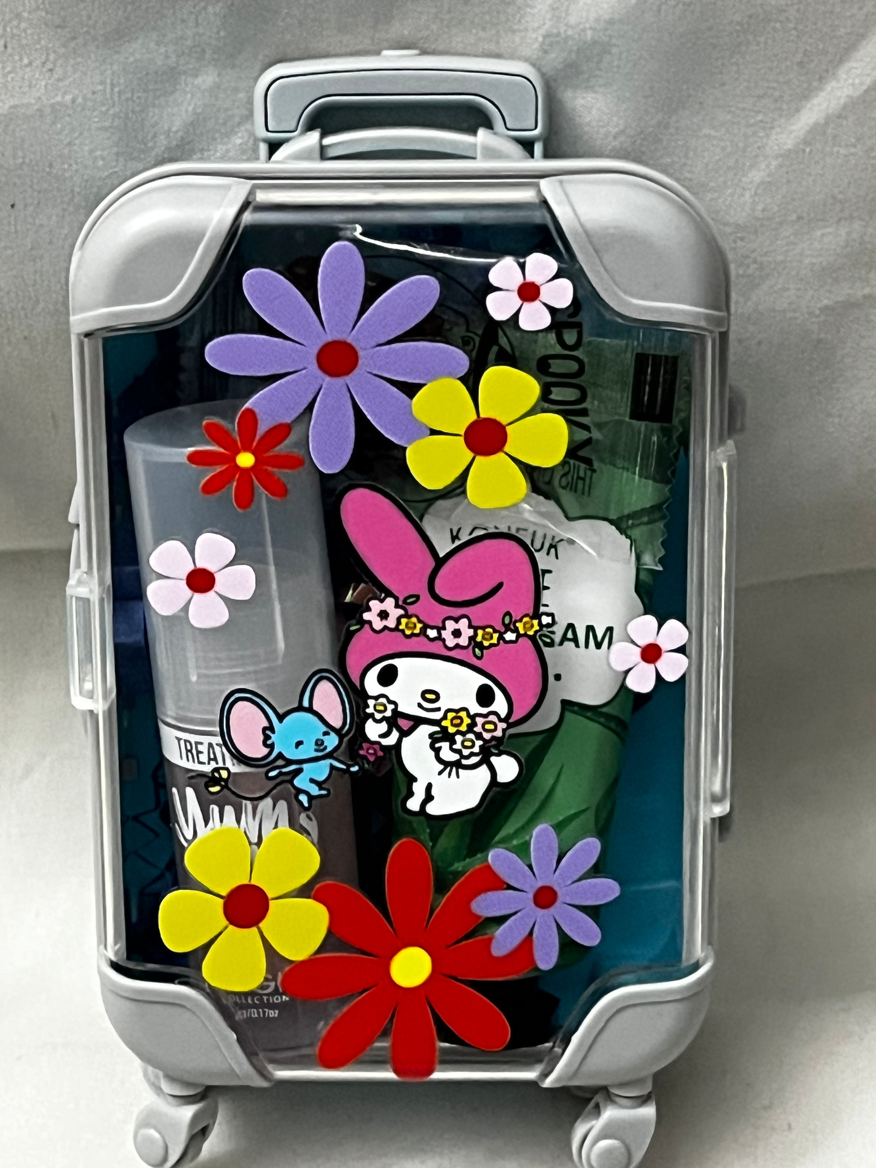 Custom Miniature Travel Suitcase Trolley with Wheels & Retractable Handle