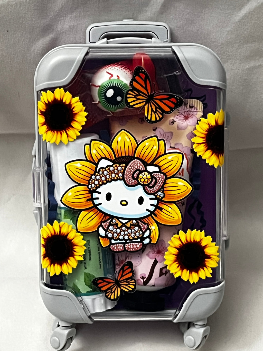Custom Miniature Travel Suitcase Trolley with Wheels & Retractable Handle