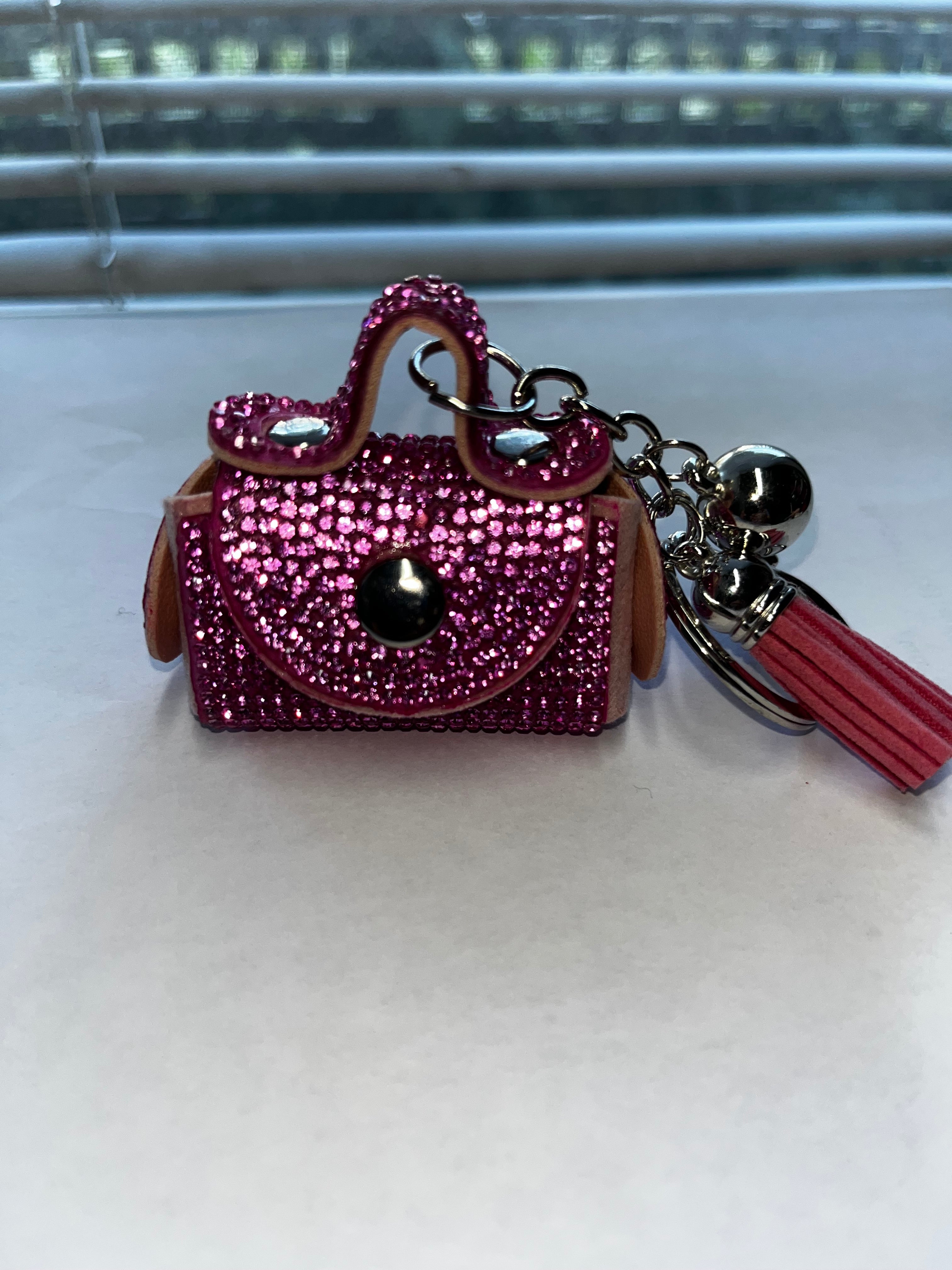 Mini PU Leather Bag Keychain Coin Purse Small Handbag Pendant Gift Accessories