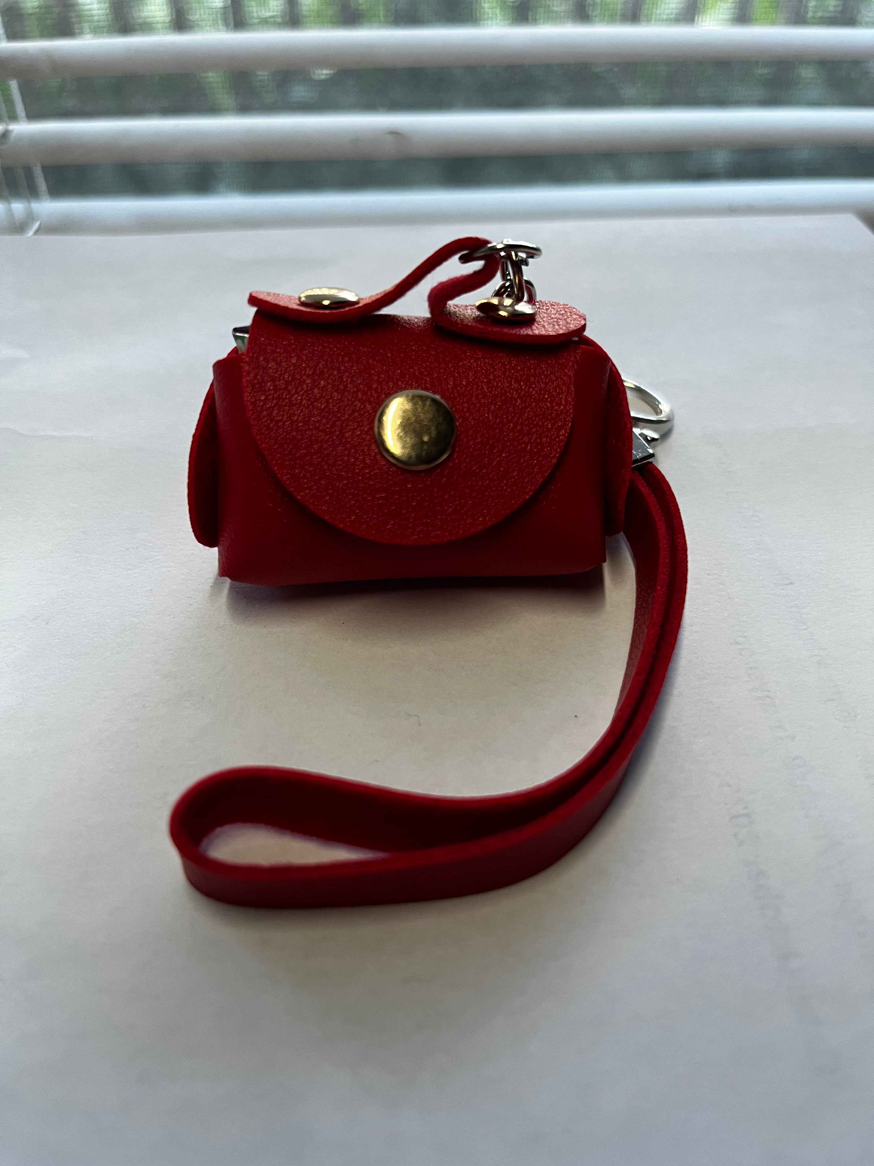 Mini PU Leather Bag Keychain Coin Purse Small Handbag Pendant Gift Accessories